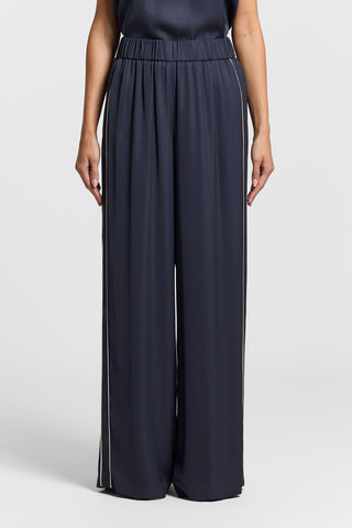 Viscose satin trousers