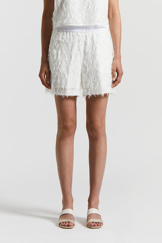 Fil coupé organza shorts