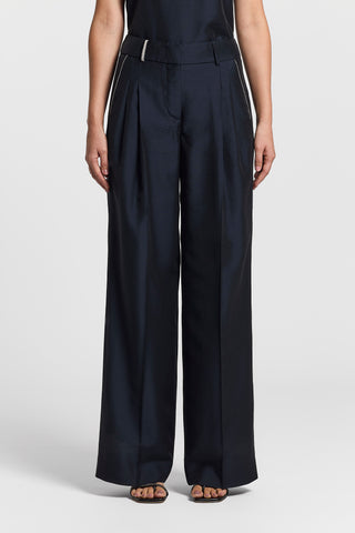 Pantaloni palazzo con doppia pince