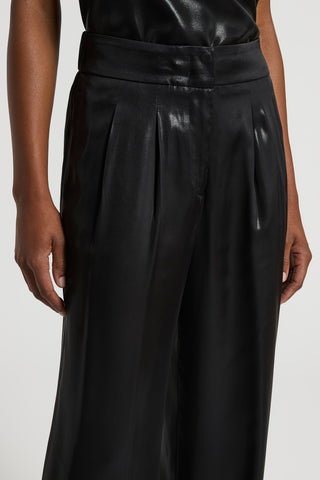 Pantalone in viscosa laminata