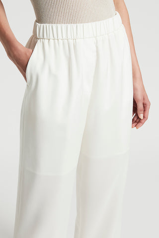 Crepe de chine palazzo trousers