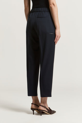 Pantalone carrot in gabardina di lana 5 / 5