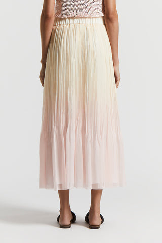 Dégradé pleated skirt