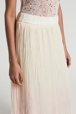 Dégradé pleated skirt