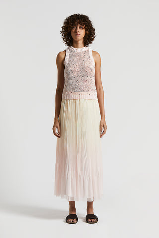 Dégradé pleated skirt