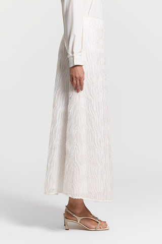 Embroidered organza skirt