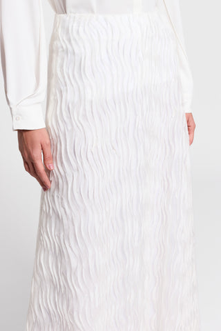 Embroidered organza skirt