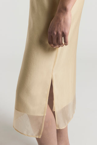 Cupro organdy skirt