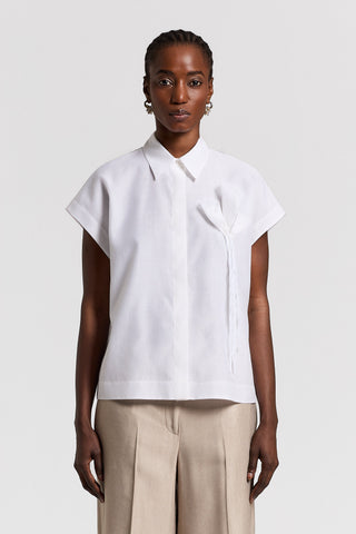 Camicia in cotone e seta