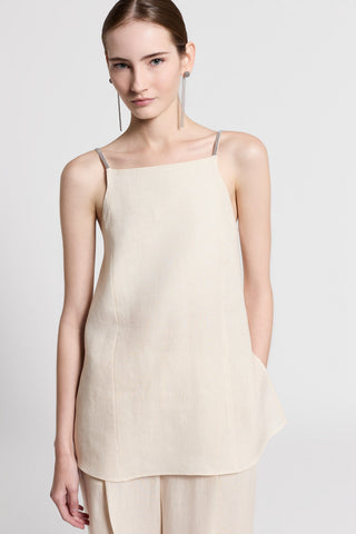 Pure linen canvas top