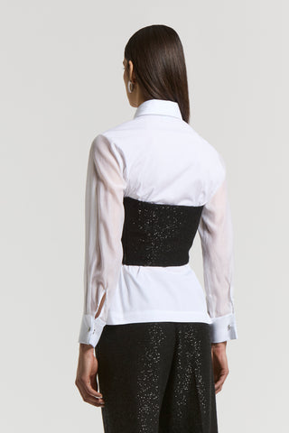 Micro-sequinned wool top