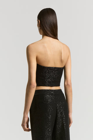 Micro-sequinned wool top