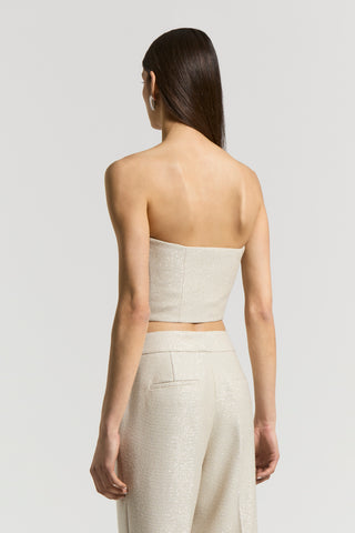 Micro-sequinned wool top