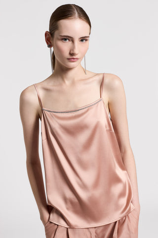 Silk satin top