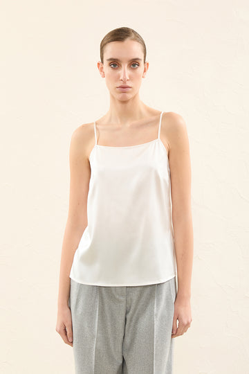 Silk satin vest  