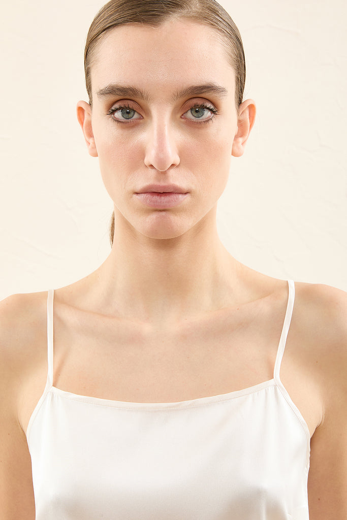 Silk satin vest  
