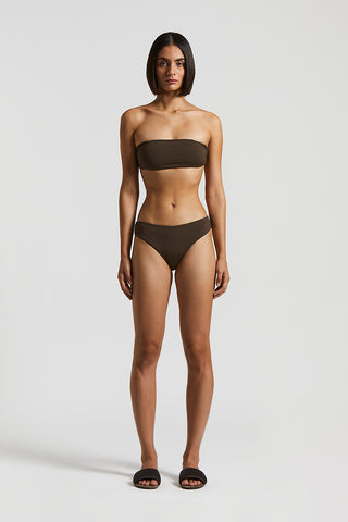 Double-face bikini in opaque Lycra