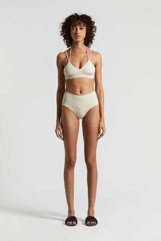 Bikini with triangle top and culottes