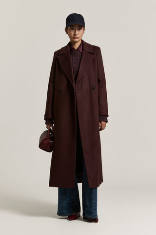 Cappotto doppiopetto in panno lana e cashmere 2 / 5