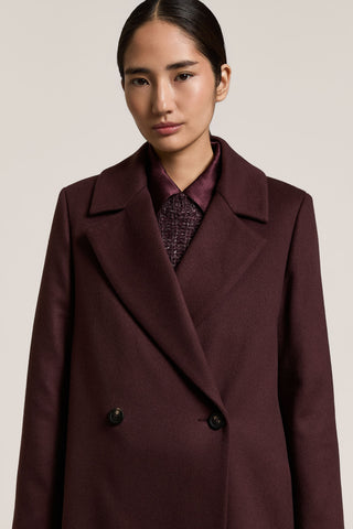 Cappotto doppiopetto in panno lana e cashmere 4 / 5