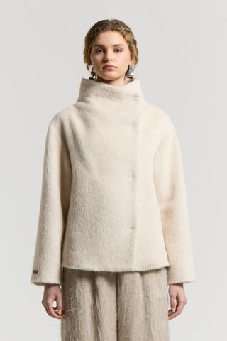 Alpaca and wool cloth coat