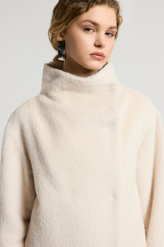 Alpaca and wool cloth coat