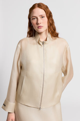 Silk gazar jacket