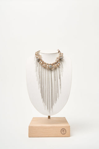 Collana choker in demi-cristalli