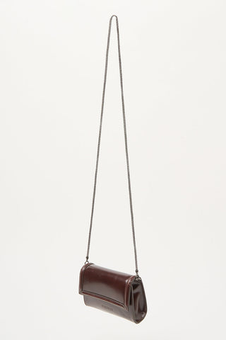 Micro pochette in pelle lucida