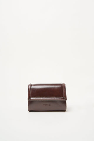 Micro pochette in pelle lucida