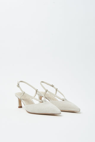 Sling-back bimateriale
