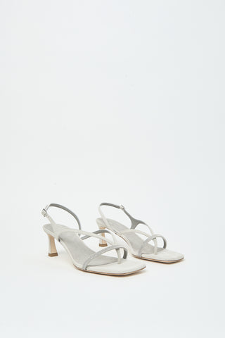 Sandalo infradito in pelle scamosciata