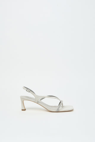 Sandalo infradito in pelle scamosciata