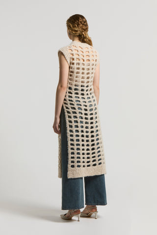 Lurex and alpaca wool dress
