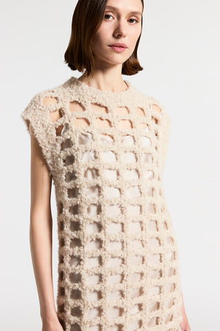 Abito in lana d'alpaca e lurex