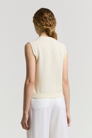 Baby alpaca and WOOL yarn top