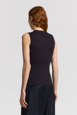Pure cotton crepe knitted top