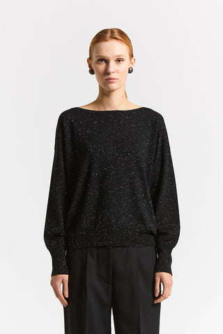 Maglia in filato di lana e viscosa