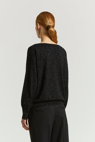 Wool and alpaca yarn sweater