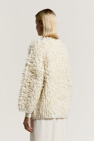 Cardigan in lana, alpaca, seta e cashmere