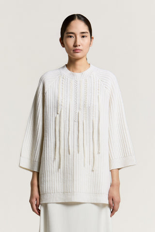 Maglia in lana, seta e cashmere
