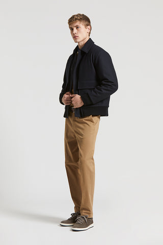 Peach-hand cotton gabardine chinos