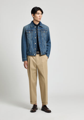 Pantalone in gabardina di cotone