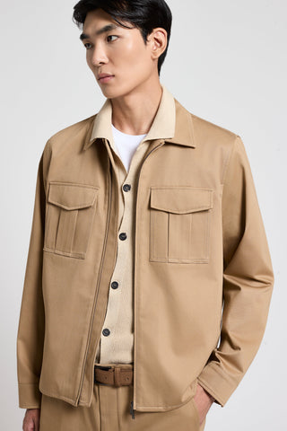 Giacca camicia con zip