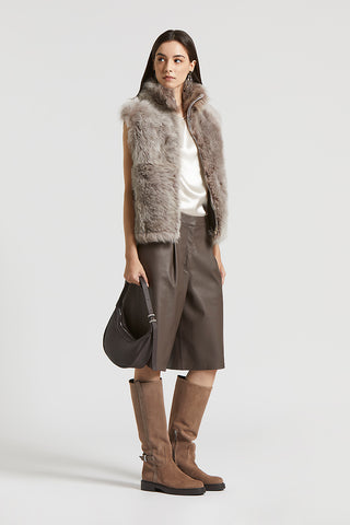 Nappa lambskin bermuda shorts