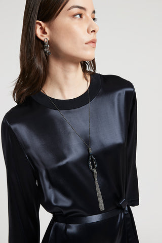 Viscose satin dress