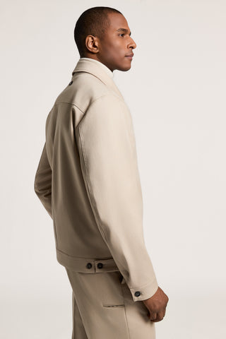 Giubbino in gabardina di lana e cotone