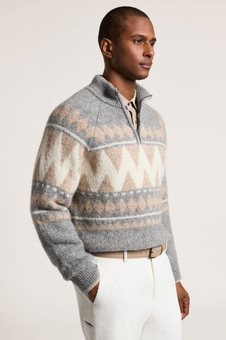 Maglia in alpaca, lana e cotone