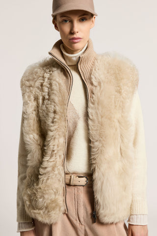Gilet tricot in montone toscano