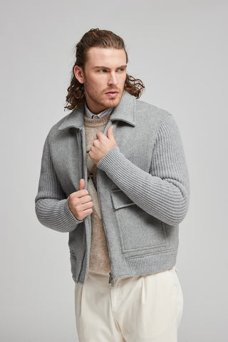 Double-face wool and cashmere jacket  